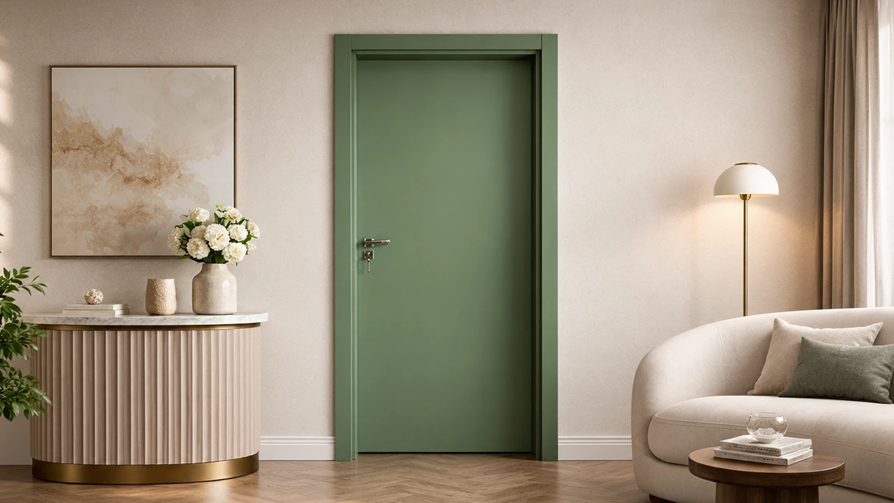 Porta Interna Verde - Linha Supreme | Scharlau Madeiras