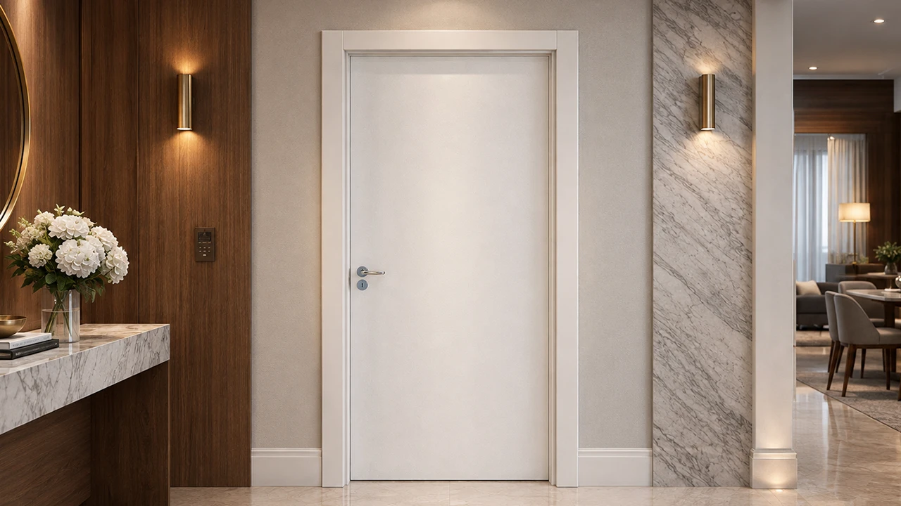 Porta Interna Branca - Linha Elegance | Scharlau Madeiras